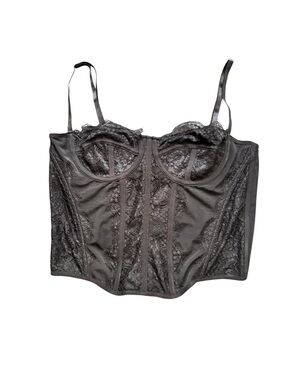 Corset Top Sexy Black Lace – Wynnque – Spaghetti Strap – Size S/M (No Tag)